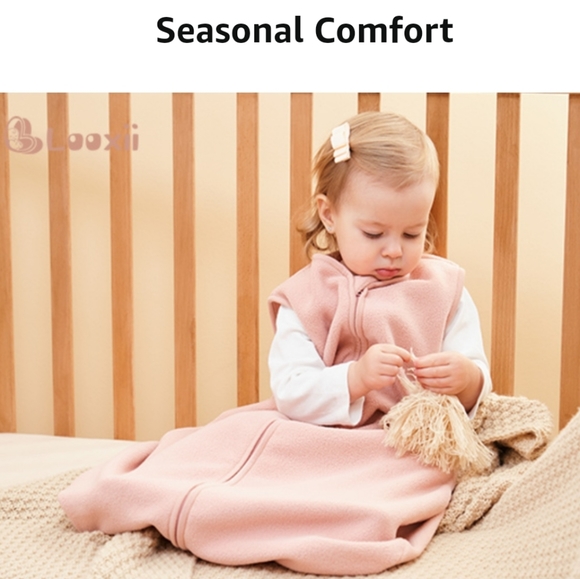 NWT Loxxii Baby Sleep Sack 18/24M Blush W/Double Zipper - Picture 6 of 11